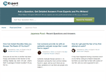 Tablet Screenshot of japanese-food.yoexpert.com