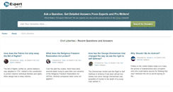 Desktop Screenshot of civil-liberties.yoexpert.com
