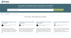 Desktop Screenshot of fiction-writing.yoexpert.com