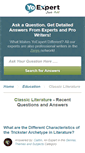 Mobile Screenshot of classic-literature.yoexpert.com